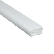 WHITE CRIPPED Hodvábny papier, dekoratívny, 50x200 cm, 160 cm, svetlý CREEPE, dekoratívny