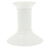 Plastový svietnik na SPOJNÉ SVIEČKY, dekorácia SPOLOČENSTVO, biely, 8 cm