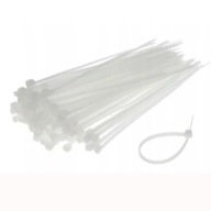 Sťahovacie pásky 100x2,5 mm Sťahovacie pásky biele 100 ks.