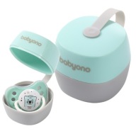 BABYONO NATURAL obal na cumlík, mätový