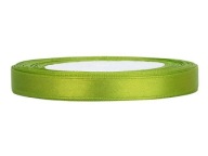 Saténová stuha 6mm / 25m jablkovo zelená