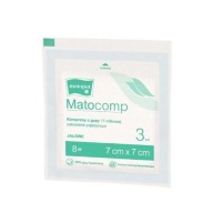 Matocomp sterilné obklady s gázou 17 Nit. 7x7cm 3ks