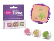 TYTOO. SET TETOVANIA GLITTER 3 FARBY