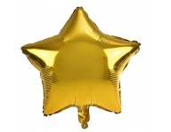 ZLATÁ HVIEZDA FÓLIOVÁ BALÓN 18 PALCOV 45 CM