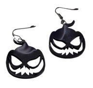 HALLOWEENSKÉ NÁUŠNICE Tekvice tmavé 2 ks