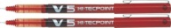 PILOT V5 Hi-Tecpoint jemná vložka červená x 2 ks