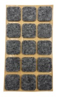 Samolepiace plstené podložky pod štvorcový nábytok – ŠEDÁ 28x28mm