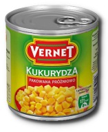 Vernet KONZERVOVANÁ KUKURICA, vákuovo balené 425g