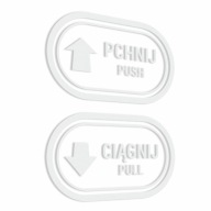 Push, Pull - Push, Pull - samolepky 7x12