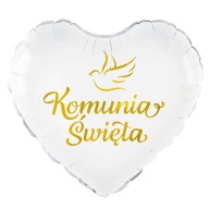 Balón na prijímanie, srdce, sväté prijímanie, 45 cm, na HEL