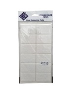 Plstené podložky na biele stoličky 3,5 x 5,5 cm - 12 ks.