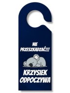 Super personalizovaný prívesok na dvere s koalou a názvom NERUŠIŤ!!!