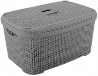 Nádoba Master Box s vekom, 6L, prelamovaná, čierna