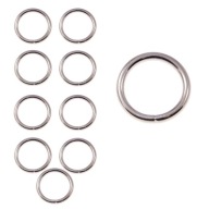 KOVOVÝ Prsteň 16 mm STRIEBORNÝ (10 ks)