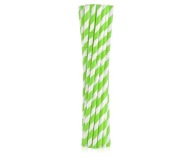ZLAMOVANÉ ZELENÉ PAPIEROVÉ SLAMKY 200x6mm 12 kusov