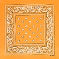 Bandana bandana bandana žltá paisley šatka
