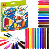 Trojuholníkové fixky JUMBO, 10 farieb, Bambino 3189