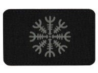AEGISHJALMUR PRILBA M-TAC LASEROM REZANÁ LASEROM OF Terror Patch Horizontálna čierna a sivá