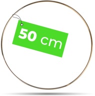 kovový prsteň ZLATÝ LESK kruh lapač snov 50cm