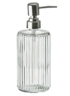 SKLENÝ DÁVKOVAČ 450ml na pásikavé tekuté mydlo