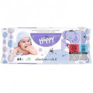 Vlhčené obrúsky Bella Baby Happy Allantoin + Vit. E 64 kusov