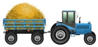 NÁLEPKA NA OKENNÉ SKLENÉ ZRKADLO TRAKTOR KRAJINA