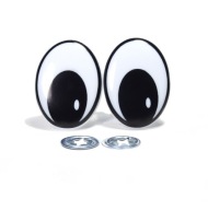 OČIA ELIPSA ČIERNO-BIELA ​​42x31 mm - SCOGS