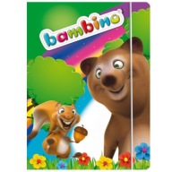 Papierový školský skladačka A4 BAMBINO s gumičkou