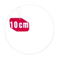 Prsteň lapač snov BIELY 10 cm