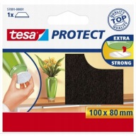 tesa samolepiace plstené podložky 100x80mm hnedé