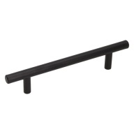 Nábytková úchytka zábradlia GAMET RE29, matná čierna, 128mm