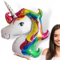 FÓLIOVÝ BALÓN JEDNOROŽEC PRE HÉLIUM A VZDUCH NARODENINY VEĽKÝ 110 cm