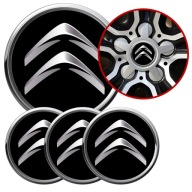 4 Emblémy Krytky ráfikov Kryty kolies Kolesá CITROEN SET TOP 53 mm