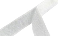 Krajčírsky suchý zips 30 mm na šitie, sada, suchý zips bez lepidla, BIELY