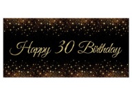Narodeninový plagát Happy Birthday 30 70x33 cm