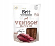 BRIT JERKY SNACK VENISON PROTEIN PROTEIN TYČOVÉ POMÔCKY 80g