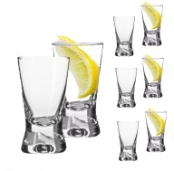 KROSNO poháre 6 ks 25 ml na vodku X TEQUILA shots KRYŠTALICKÉ SKLO
