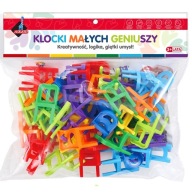 102146 BLOKOVANIE MALÝCH GENIÁLNYCH STOLIČEK 40 ELEMENTOV