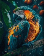 DIAMANTOVÁ MOZAIKA 30X40CM DIAMANTOVÁ VÝŠIVKA PAPÁŽ V DAŽĎI