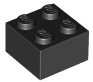 LEGO BEAM 2X2 ČIERNA Č. 3003 PRE 2 KS