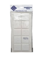 Plstené podložky na biele stoličky 4 x 4 cm - 10 ks.