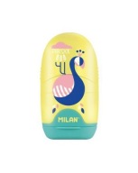 Orezávatko a guma Capsule Peacock Milan, mix farieb