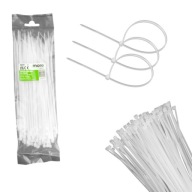Sťahovacie pásky Sťahovacie pásky 2,5x200mm Biele Balenie 100 kusov