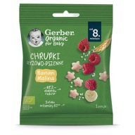Gerber Bio Ryžovo-pšeničné chrumky banán malina