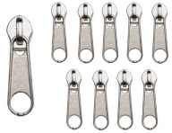 Kovový posúvač na špirálovú pásku 5 mm, nikel SILVER, 10 ks.