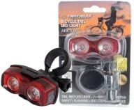 LED BICYKLOVÉ SVETLO, ZADNÉ, CHRBTOM K ZADU