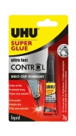 SUPER GLUE Ultra rýchle kontrolné lepidlo 3 g UHU