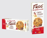 COOKIES S ČOKOLÁDOU A BRUSNICAMI BEZ CUKRU 135g