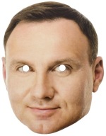 PAPIEROVÁ MASKA ANDRZEJ DUDA PREZIDENT POLITIK