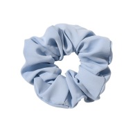 Vlasové elastické scrunchies scrunchies, froté, matná modrá, veľké ako hodváb, XL